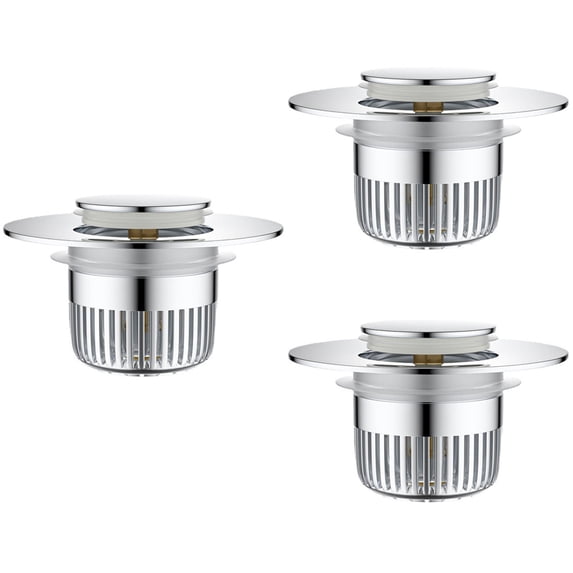 Masteelf 3pcs Sink Drain Stopper Washbasin Plug Sink Drain Filter Pop Up Sink Stopper Drainer