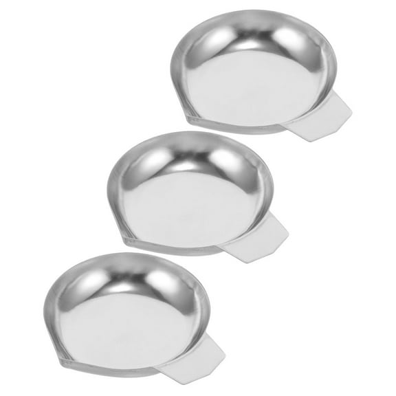 OFFIGAM Stainless Steel Balance Scale Scale Pan Silver Multifunctional Design 3pcs