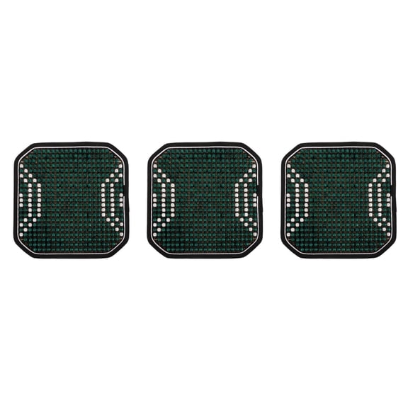 Masteelf 3pcs Summer Car Seat Cushion Wooden Beaded Automotive Seat Mat Cooling Seat Pad Breathable Mesh Seat Cover For Trucks Office Chairs