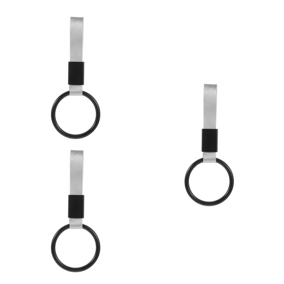 Masteelf 3-Pack Heavy Duty Car Handle Straps for SUV, Bus, Car Bumper Pull , Subway Style Hoops for Interior and Exterior Decoration