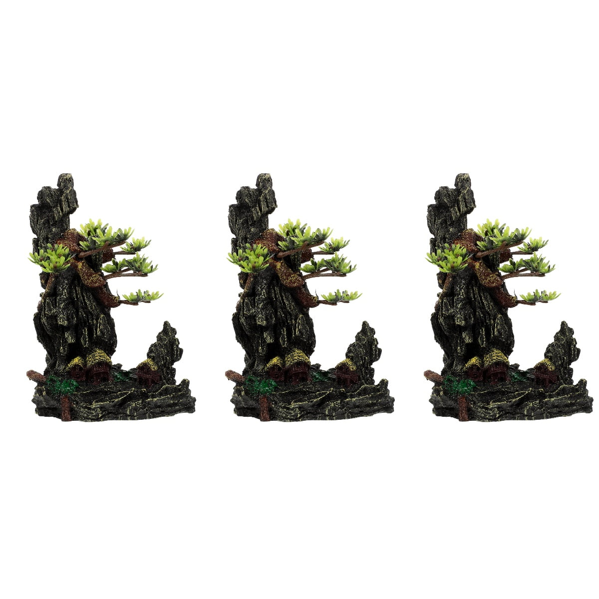Masteelf 3pcs Tree Decoration Lifelike Tree Modeling Figurine Table ...