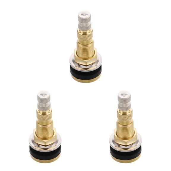 Masteelf 3pcs Tubeless Valve Stem Valve Stem Vehicle Tire Stem Agricultural Machinery Valve Stem Copper Tubeless Valve Stem for Agricultural Tractor