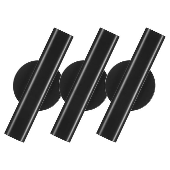 Masteelf 3pcs Wall Mounted Vases For Dried Flowers Decorative Hanging Wall Pocket Vase For Living Room Bedroom Office Black Wall Vase Decoration