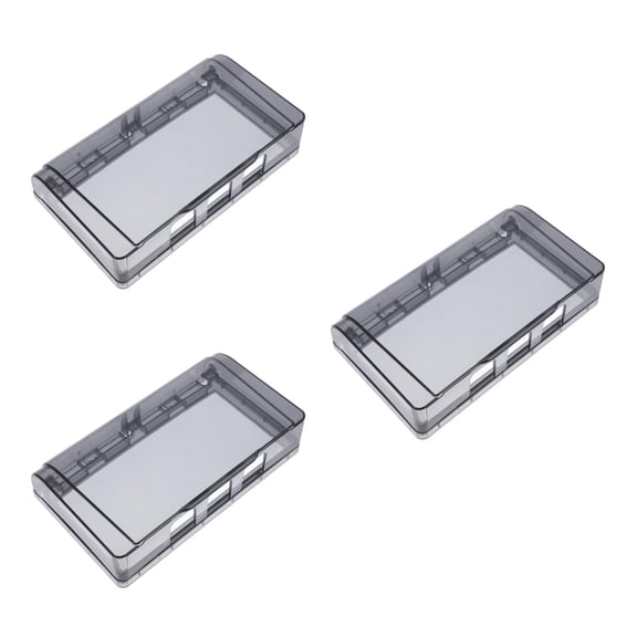 Masteelf 3pcs Waterproof Outlet Cover Flip Weatherproof Cover Protector Wall Switch Socket Face Plate Panel Box for Bathroom Transparent
