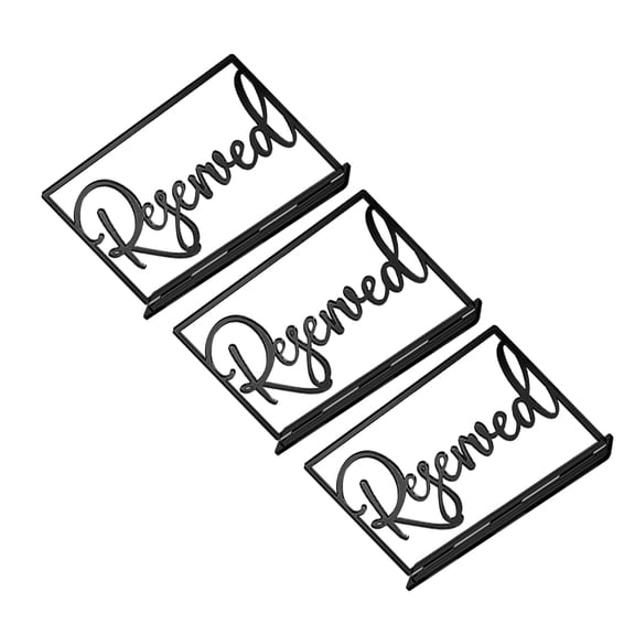 Masteelf 3pcs Wedding Reserved Seating Signs Acrylic Reserved Table Signs for Ceremony Reception Table Reservation Signs for Restaurant Office