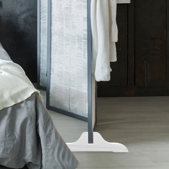 Masteelf 3pcs Wood Room Partition Support Stand Wood Divider Bracket Holder for Hotel Home Office