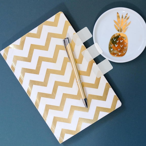 WRITWAA Bopp Sticky Tabs White Page Markers for Office Use and Bookmarks