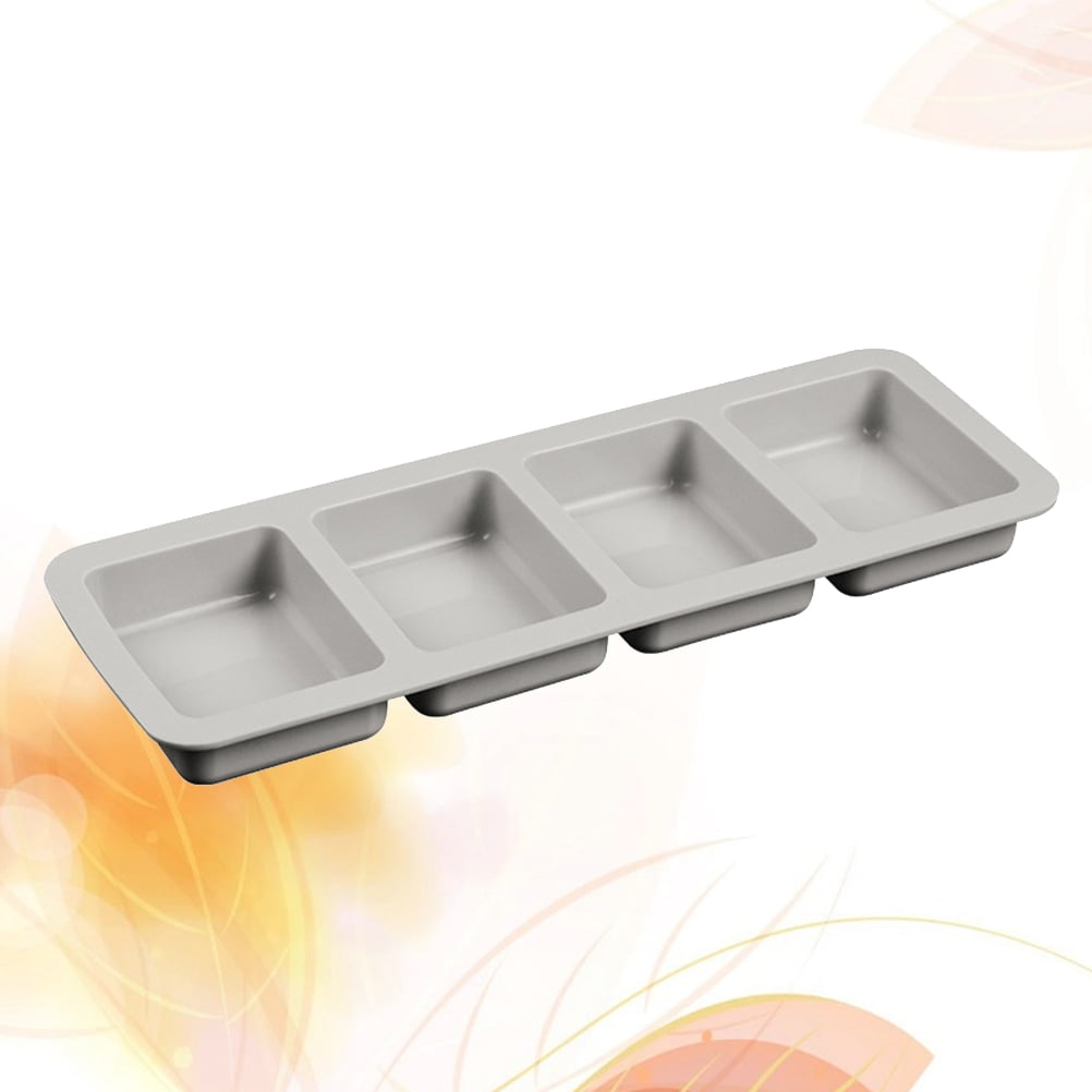 Masteelf 4 Cavities Soap Mold Non-stick Mold Flexible Mold Grey ...