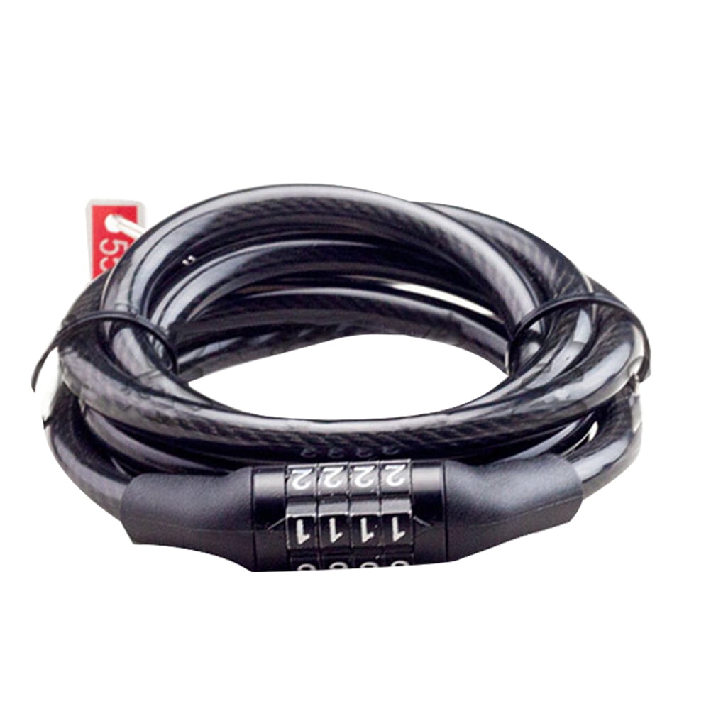 Masteelf 4 Digit Cycling Heavy Duty Cable Combination Password Bike