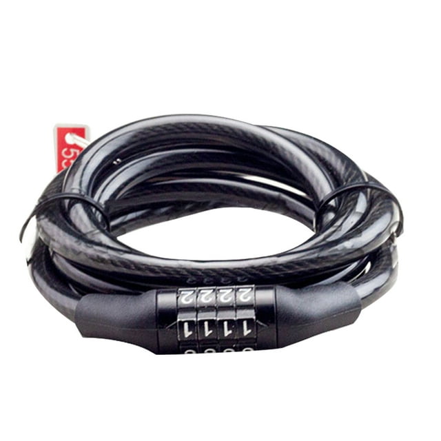 Masteelf 4 Digit Cycling Heavy Duty Cable Combination Password Bike