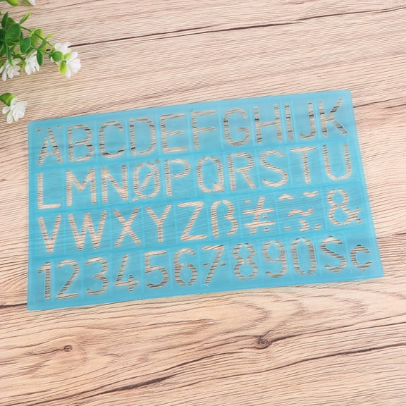 Masteelf 4 PCS Alphabet Stencils Drawing Reusable Washable