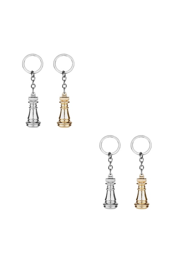 4 PCS  Chess Keychain Bag Charms Elegant Chess Keychain Backpack Keychain Women Key Ring Accessories for Handbags Purses Car Keys