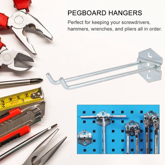 Masteelf 4 PCS Hooks Peg Boards Accessories Hanging Tool Display Rack