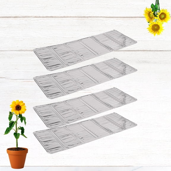 Masteelf  4 PCS Oil Baffle for Gas Stove Heat-insulation Aluminum Foil Board