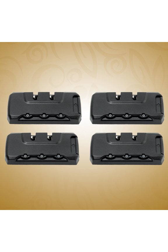 4 PCS Password Luggage Security Lock Combination Travel Black