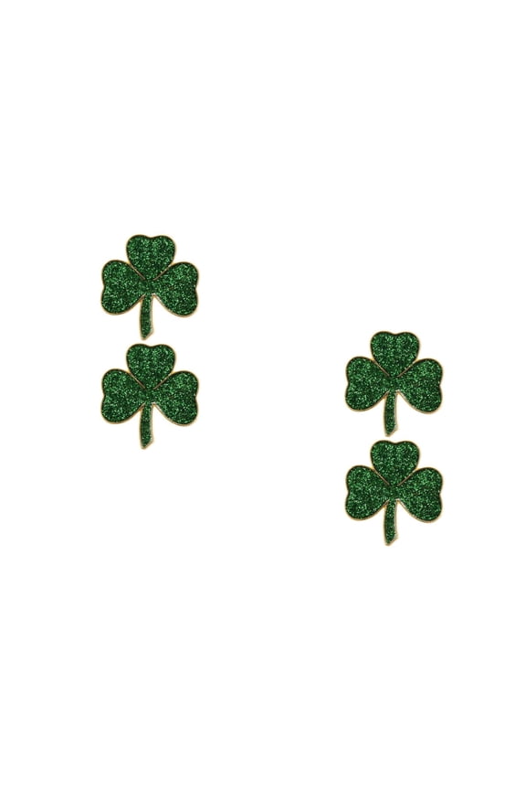 4-Pack St. Patrick's Day Enamel Lapel Pins for Men and Women, Irish Green Leaf Brooches for Cardigan, Hat, Scarf, and Canvas Bag