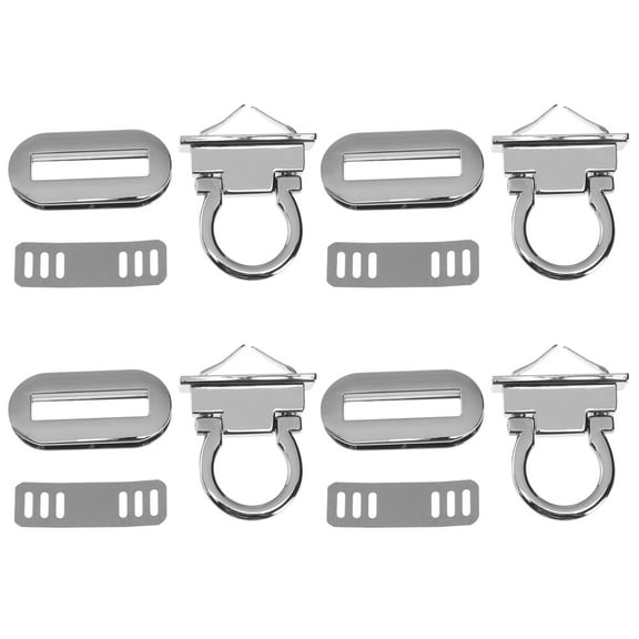 Masteelf 4-Pack Suitcase Locks with Keys, Die Cast Buckle Luggage Security Set for Travel