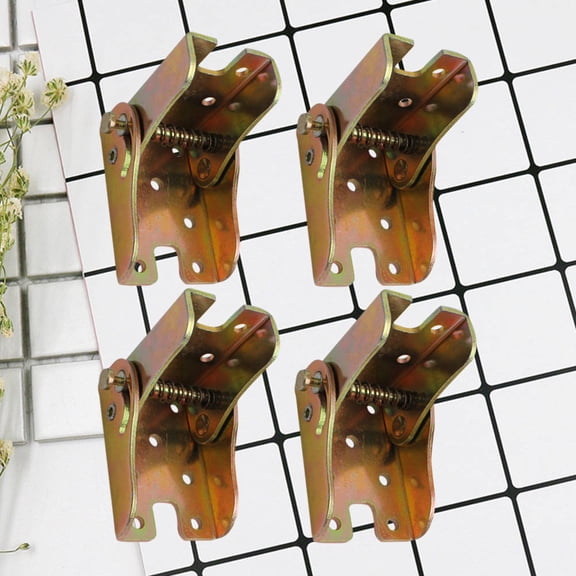 DRAFIDEEP Golden Self-Locking Hinge Furniture Leg for Home 4Pcs