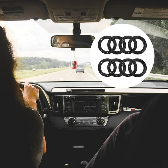 Masteelf 4 Pairs Horn Washer Spacers Car Speaker Accessories Speakers Black