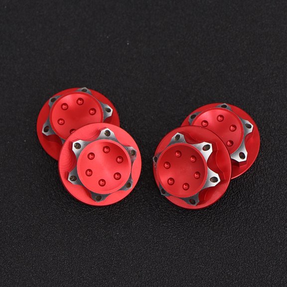 Masteelf  4 Pcs Accessories Climbing Hub Cap Anti-slip Nut Dustproof for RC Car