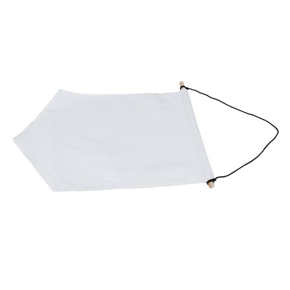 Masteelf 4 Pcs Banner Canvas Pin Wall Display Banner Badge Display 36X27cm White