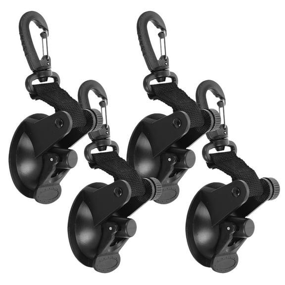 Masteelf 4 Pcs Belt Grip Car Suction Cup Hook Durable Cups Tie Downs Travel Baby