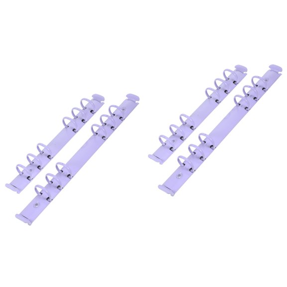 Masteelf 4 Pcs  Binder Spine Inserts Loose Leaf Notebook Binder Segmented Binder Clips Paper Spine Binding Clips
