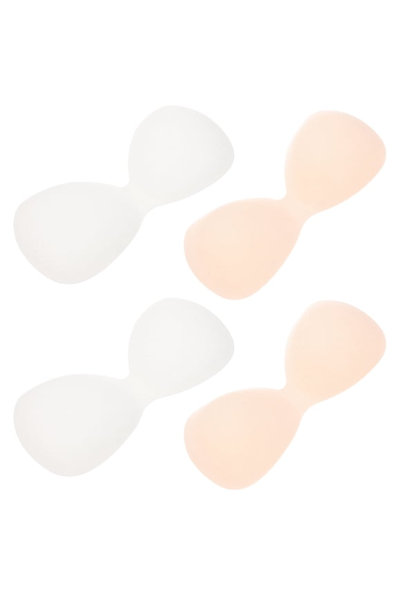 4 Pcs Chest Latex Cotton Breast Pad Natural Shape Bra Pads Integrated