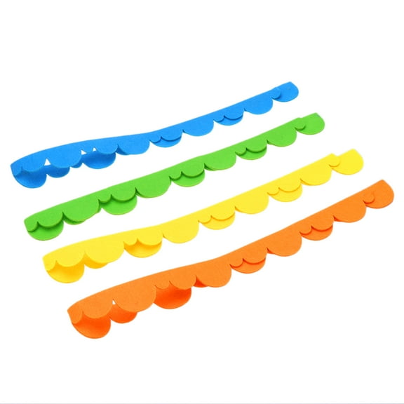 Masteelf 4 Pcs Classroom Borders Pastel Newspaper Decoration 90.00X4.00X0.20CM