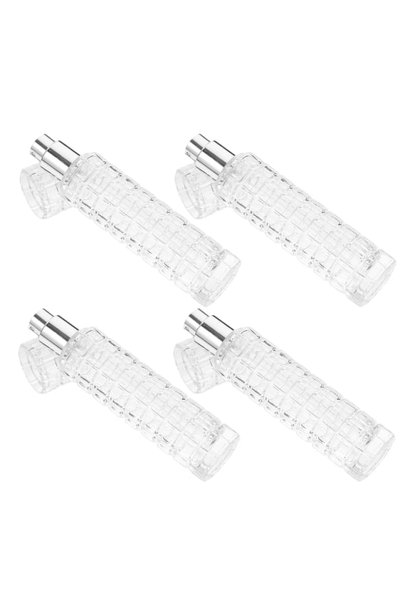 4 Pcs Cocktail Atomizer Spray Bottles Daisy Key Ring Transparent