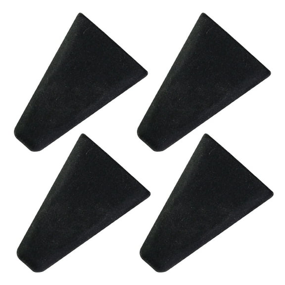 Masteelf 4-Pack Black Dewatering Rack Corner Pads 4.50 x 3.20 x 0.70 cm Protective Pads