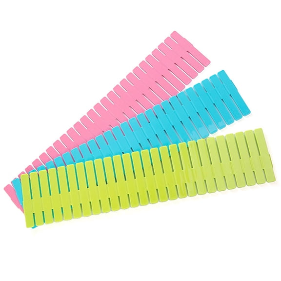 Masteelf  4 Pcs Drawer Grid Divider Storage Dividers for Drawers Pink