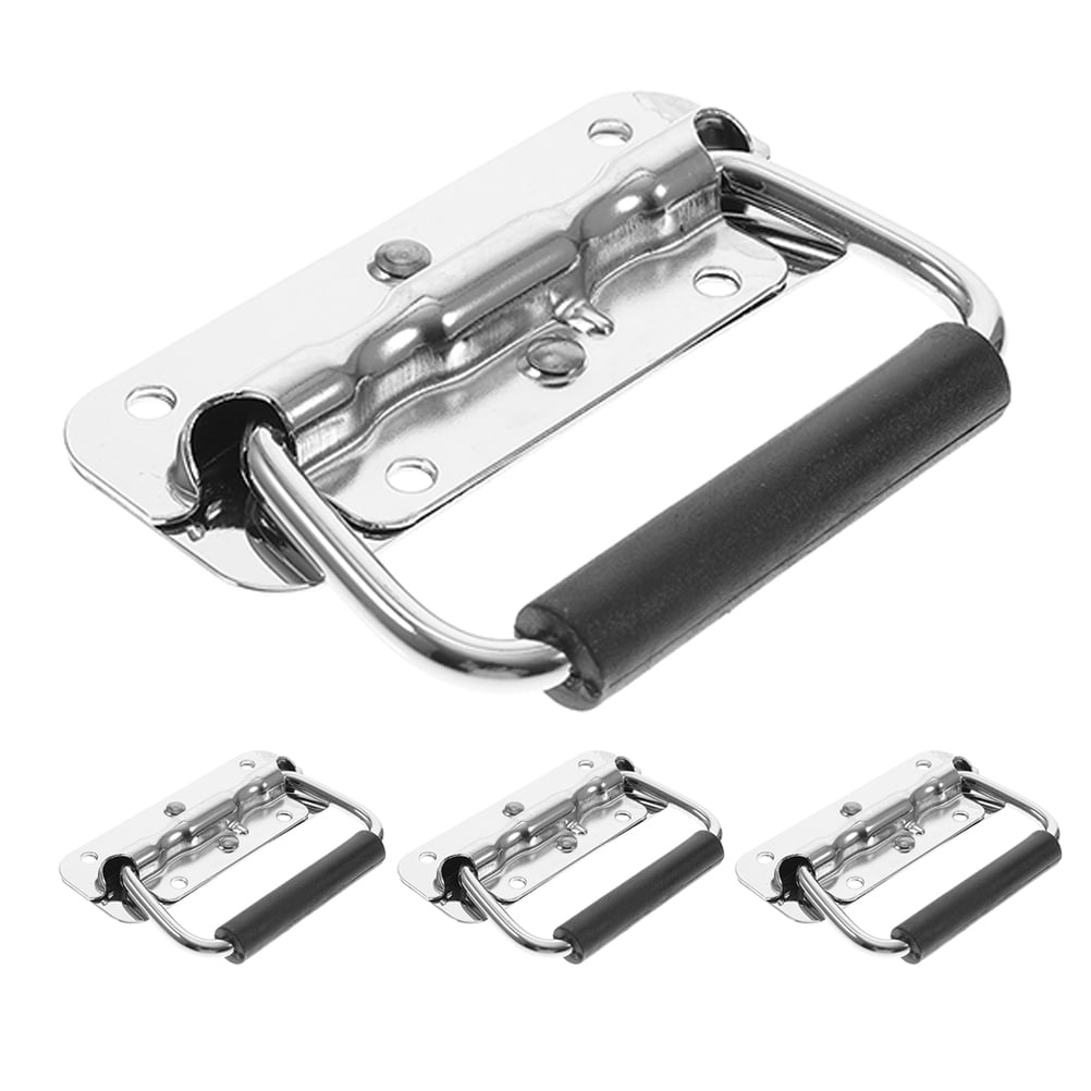 Masteelf 4 Pcs Foldable Tool Boxes Handles Stainless Steel Handles