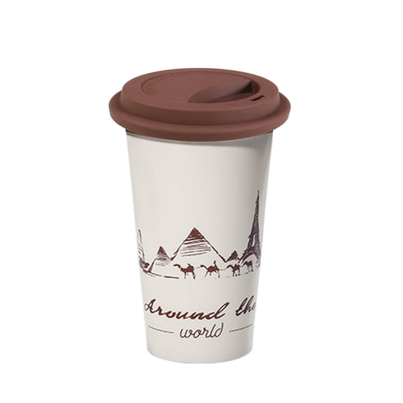 Masteelf  4 Pcs Genuine Coffee Cup Lid Travel Cover Reusable