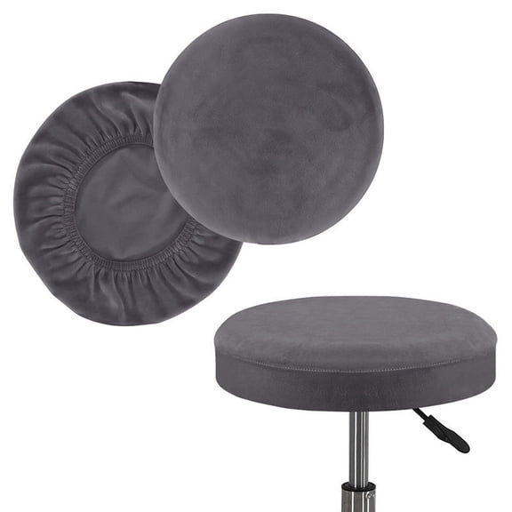 Masteelf  4 Pcs High Back Chair Covers Bar Stool Replacement Seat Top Grey