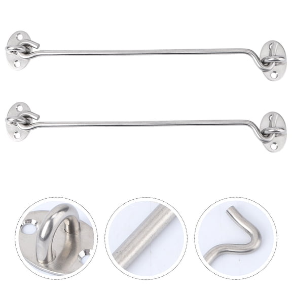 Masteelf 4 Pcs Hook Screw Hooks Ceiling Stainless Steel Air Sturdy Nice Polished