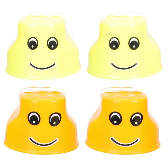 Masteelf Orange Plastic Stilts for Kids Balance Training Toy 4 Pieces