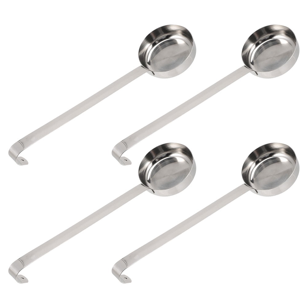 HEATSHAKING Restaurant Use Pizza Sauce Ladle Silver 4Pcs 10.5X2.9X2.9In