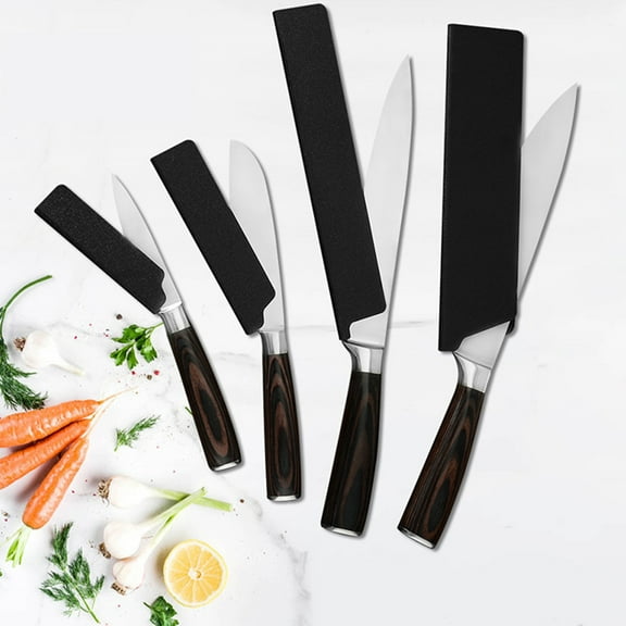 Masteelf 4 Pcs Knife Sheaths for Kitchen Knives Cover Case Chef Covers