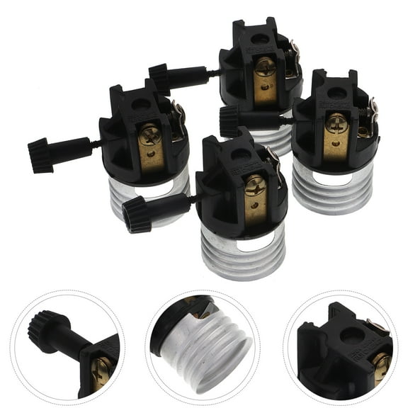KALLORY Lamp Socket Replacement Table Lamp Replacement Parts 4pcs