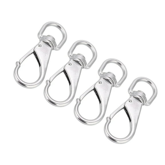 Masteelf 4 Pcs Marine Snap Bolt Hook Double Ended Swivel Clasp Rotary Buckle