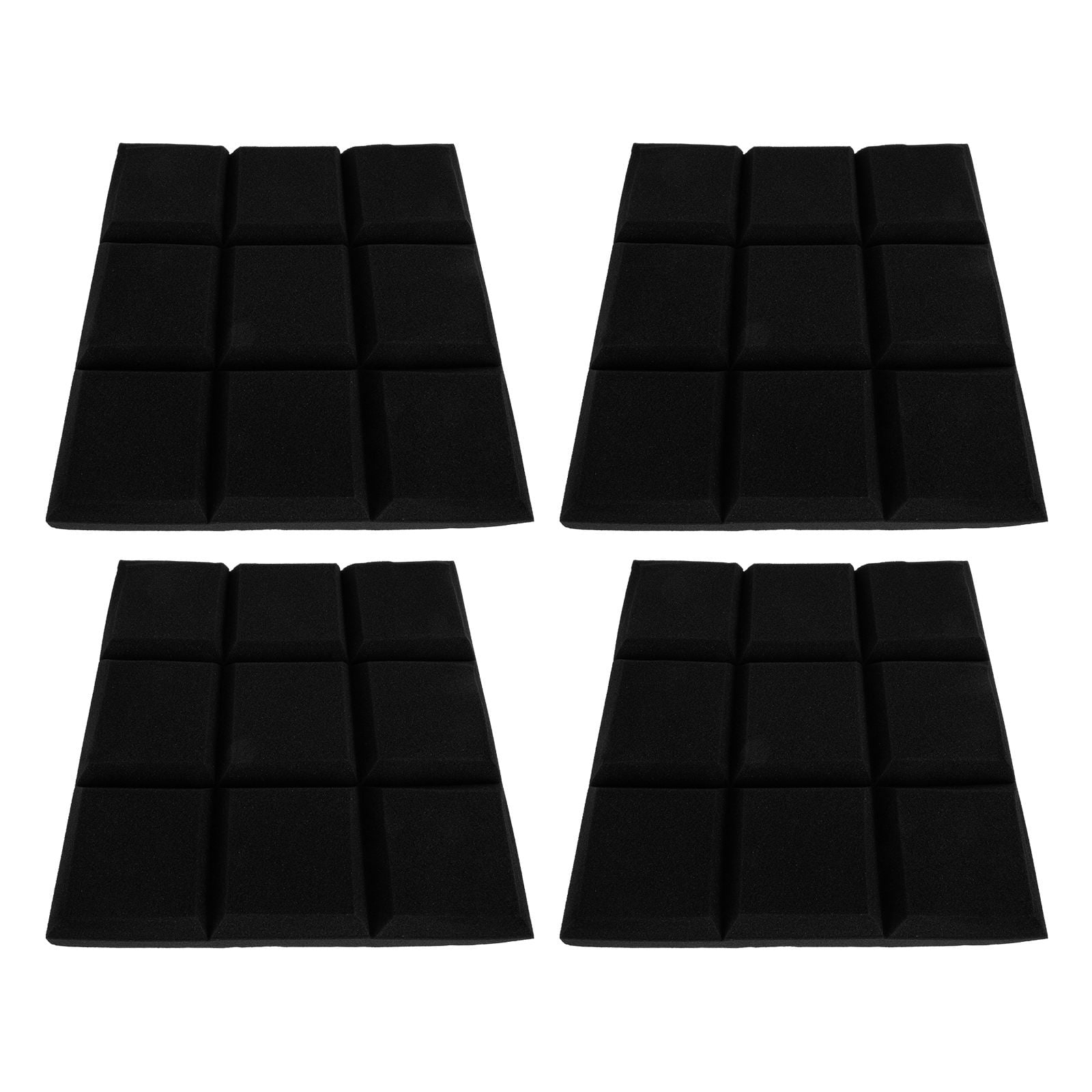 Masteelf 4 Pcs Monitors Blue Acoustic Foam Tiles Sound Insulation ...
