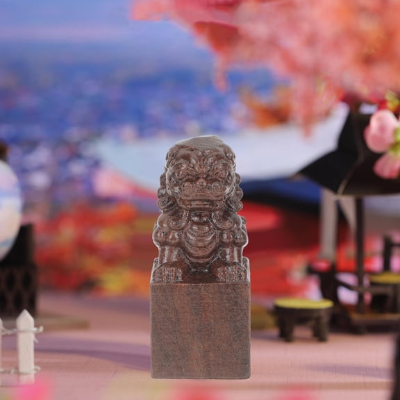 Masteelf 4 Pcs Office Decorations Lion Tabletop Ornament Desktop