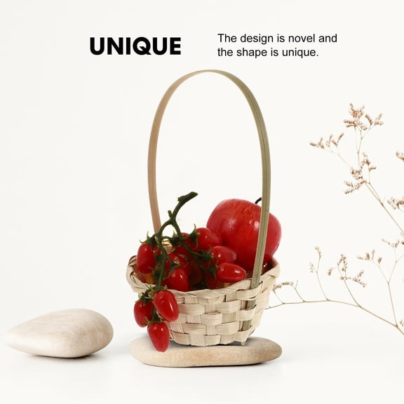 Masteelf 4 Pcs Organize Wicker Basket Fruit Basket Shopping Baby 15.00X15.00X26.00CM