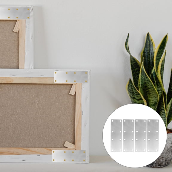 Masteelf  4 Pcs Plate Steel Connector Metal Fixation Strong Bracket