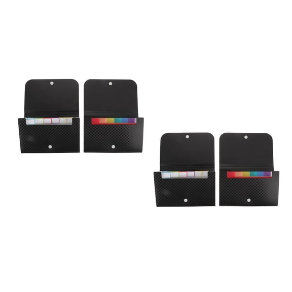 Masteelf 4 Pcs  Portable Document Folders Household File Folders Small File Organizers