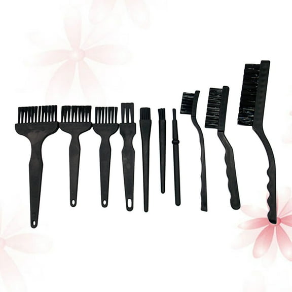 Masteelf 4 Pcs Record Cleaning Kit Components Cleaning Brush 16*10cm Black