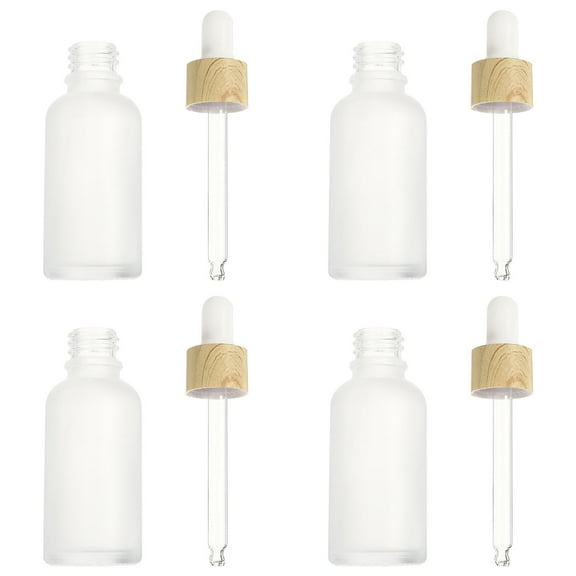 Masteelf 4 Pcs Refillable Essential Oil Set DIY Sample Bottles Perfume