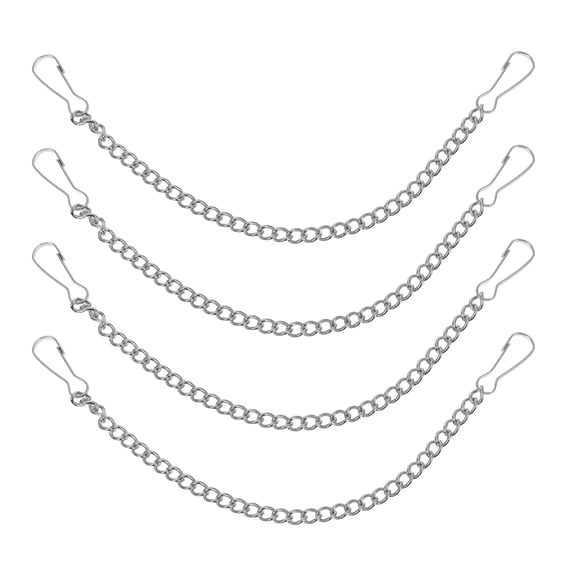 Masteelf 4 Pcs Small Fence Post Caps Deck Base Cover Hanging Flag Chain
