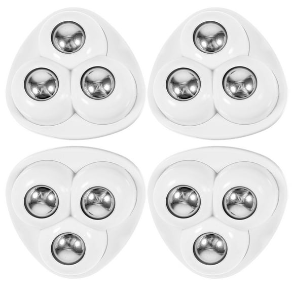 KALLORY Easy Install ABS Steel Casters 4-Pack for Storage Boxes and Trash Cans Replacement Wheels